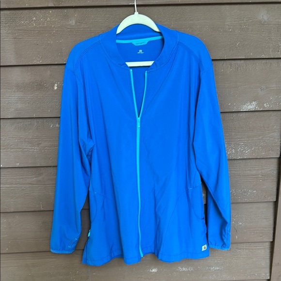 Carhartt blue scrub jacket size 2X - Picture 1 of 6